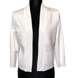 Premise Open Cropped Cardigan White NWOT